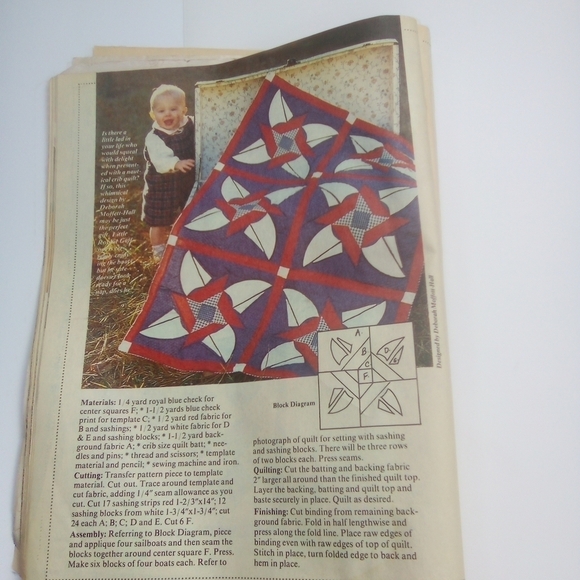 Old Fashioned Patchwork Vintage Magazine Quilting Quilt Patterns - Picture 12 of 13